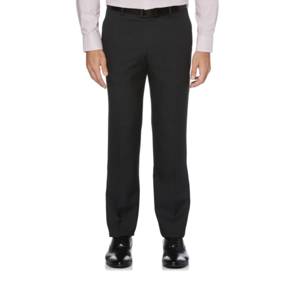 Perry Ellis Portfolio Modern Fit Dress Pants. Black Ice. 33/32